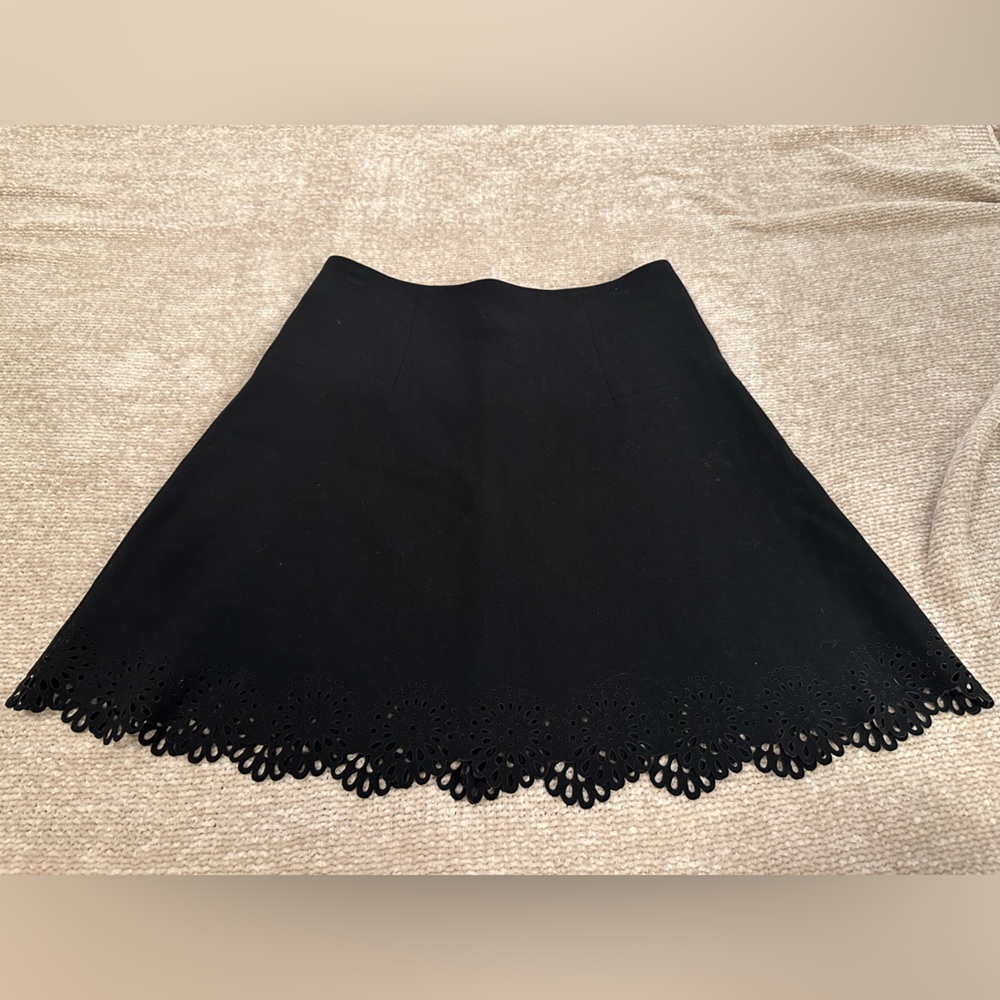 LOFT Black Double Lined Skirt - Size 6